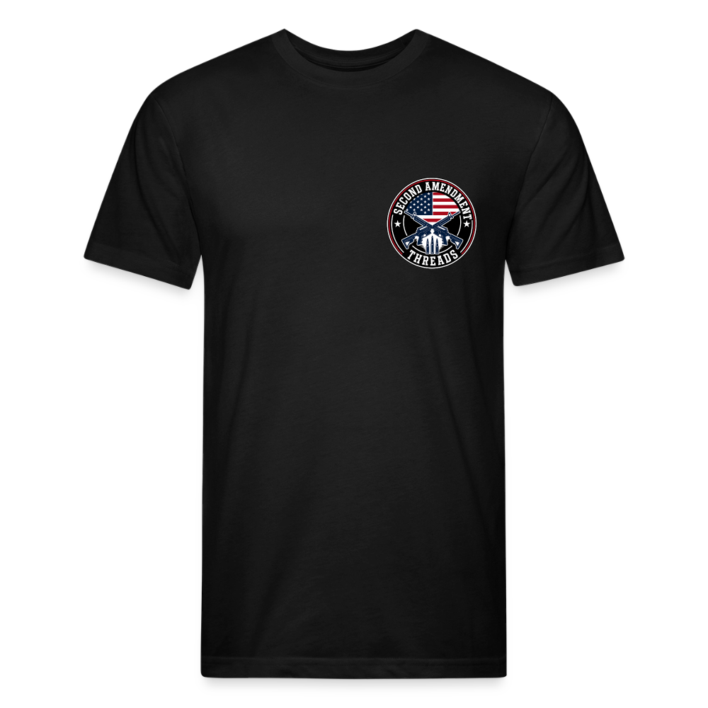 Fitted Cotton/Poly T-Shirt by Next Level I study - black