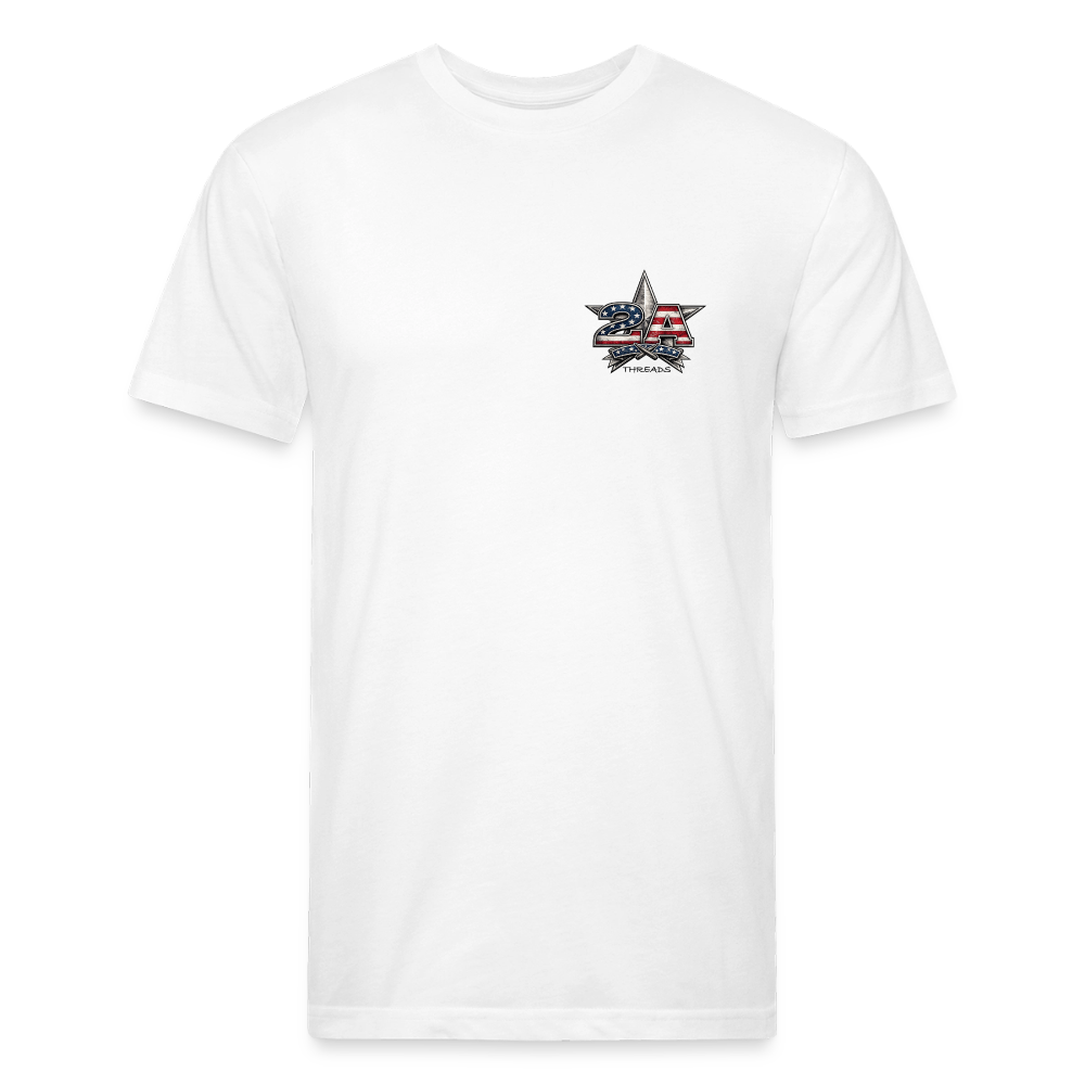 250 Year America  2A Threads Fitted Cotton/Poly T-Shirt by Next Level - white