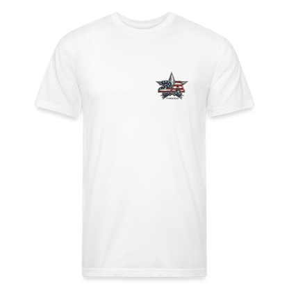 250 Year America  2A Threads Fitted Cotton/Poly T-Shirt by Next Level - white