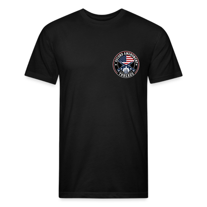 wiener Fitted Cotton/Poly T-Shirt by Next Level - black