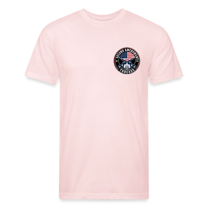 250 Year America Metalic Fitted Cotton/Poly T-Shirt by Next Level - blush pink 
