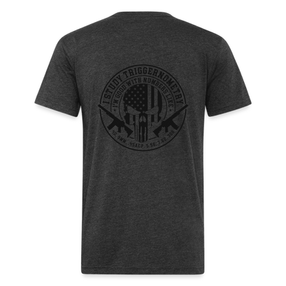 I Study Trigonometry Fitted Cotton/Poly T-Shirt by Next Level - heather black