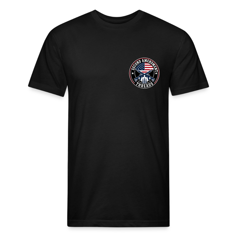 2A that Fitted Cotton/Poly T-Shirt by Next Level - black