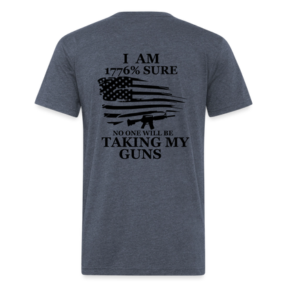 i am Fitted Cotton/Poly T-Shirt by Next Level - heather navy