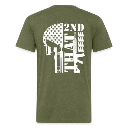 2A that Fitted Cotton/Poly T-Shirt by Next Level - heather military green