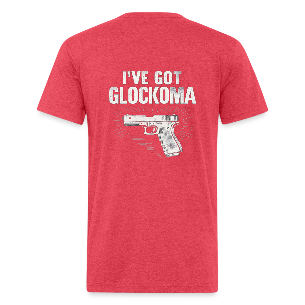 Glockoma Fitted Cotton/Poly T-Shirt by Next Level - heather red