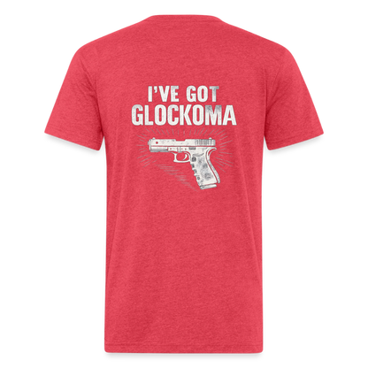 Glockoma Fitted Cotton/Poly T-Shirt by Next Level - heather red