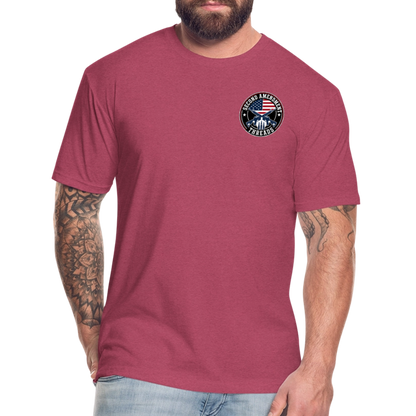 2A THREADS Fitted Cotton/Poly T-Shirt by Next Level - heather burgundy