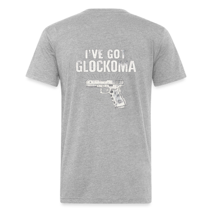 Glockoma Fitted Cotton/Poly T-Shirt by Next Level - heather gray
