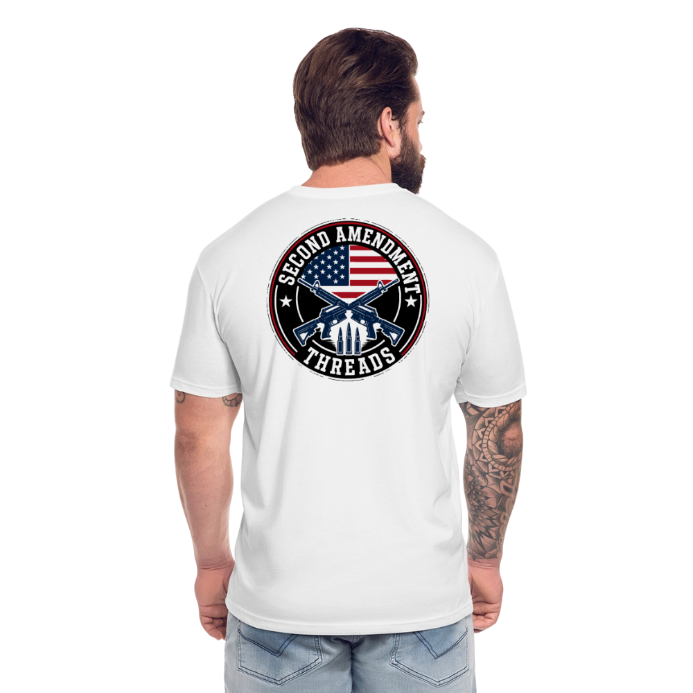 2A THREADS Fitted Cotton/Poly T-Shirt by Next Level - white