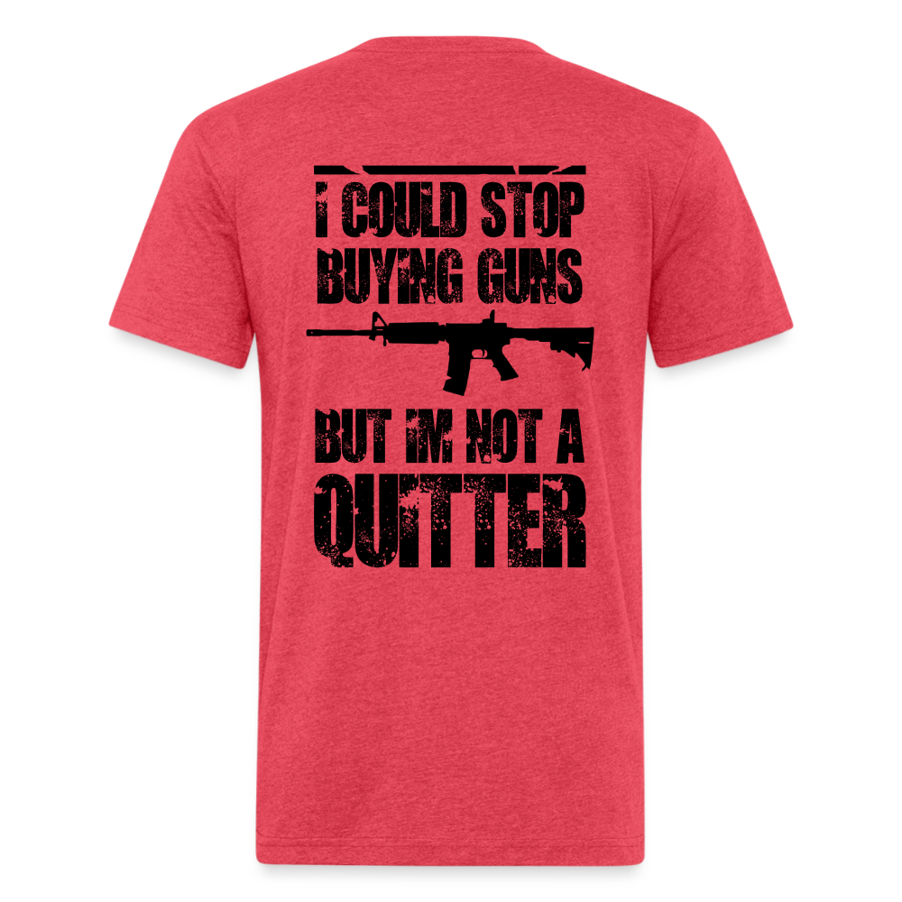 Fitted Cotton/Poly T-Shirt by Next Level quitter - heather red