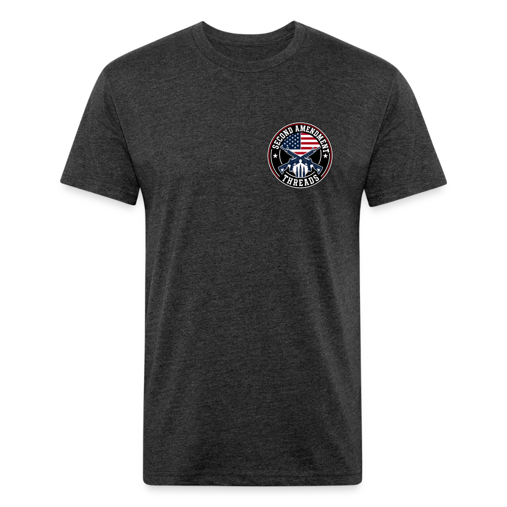 Fitted Cotton/Poly T-Shirt by Next Level quitter - heather black