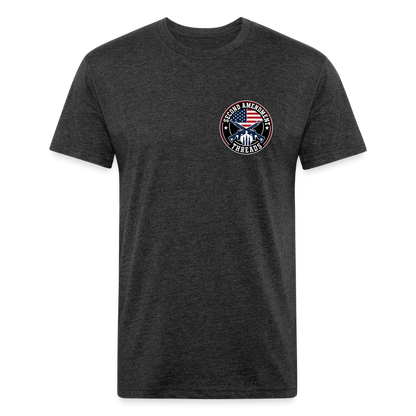 Fitted Cotton/Poly T-Shirt by Next Level quitter - heather black