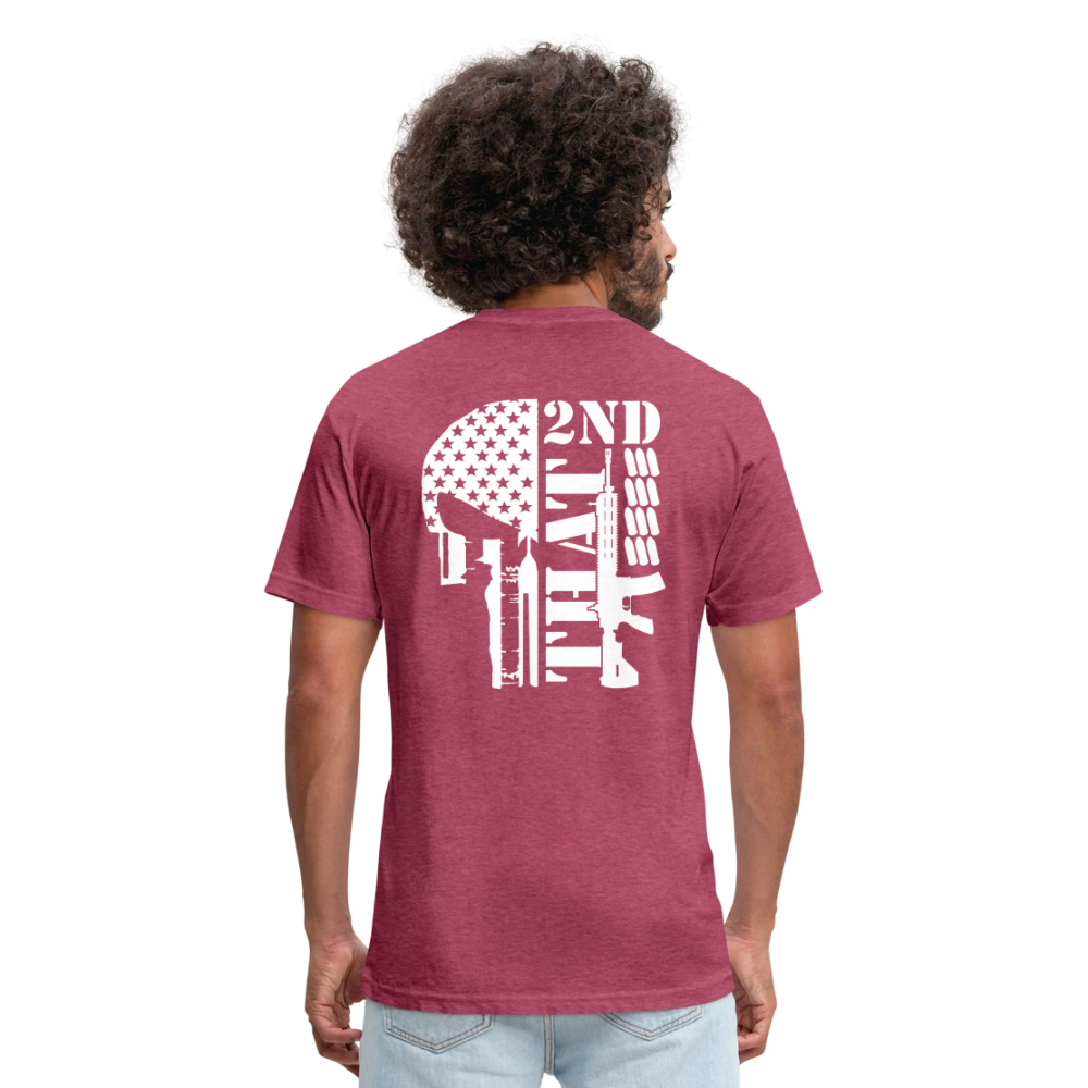 2ND That Fitted Cotton/Poly T-Shirt by Next Level - heather burgundy