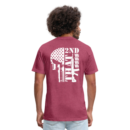 2ND That Fitted Cotton/Poly T-Shirt by Next Level - heather burgundy