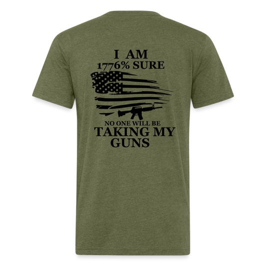 i am Fitted Cotton/Poly T-Shirt by Next Level - heather military green