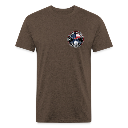 Fitted Cotton/Poly T-Shirt by Next Level quitter - heather espresso