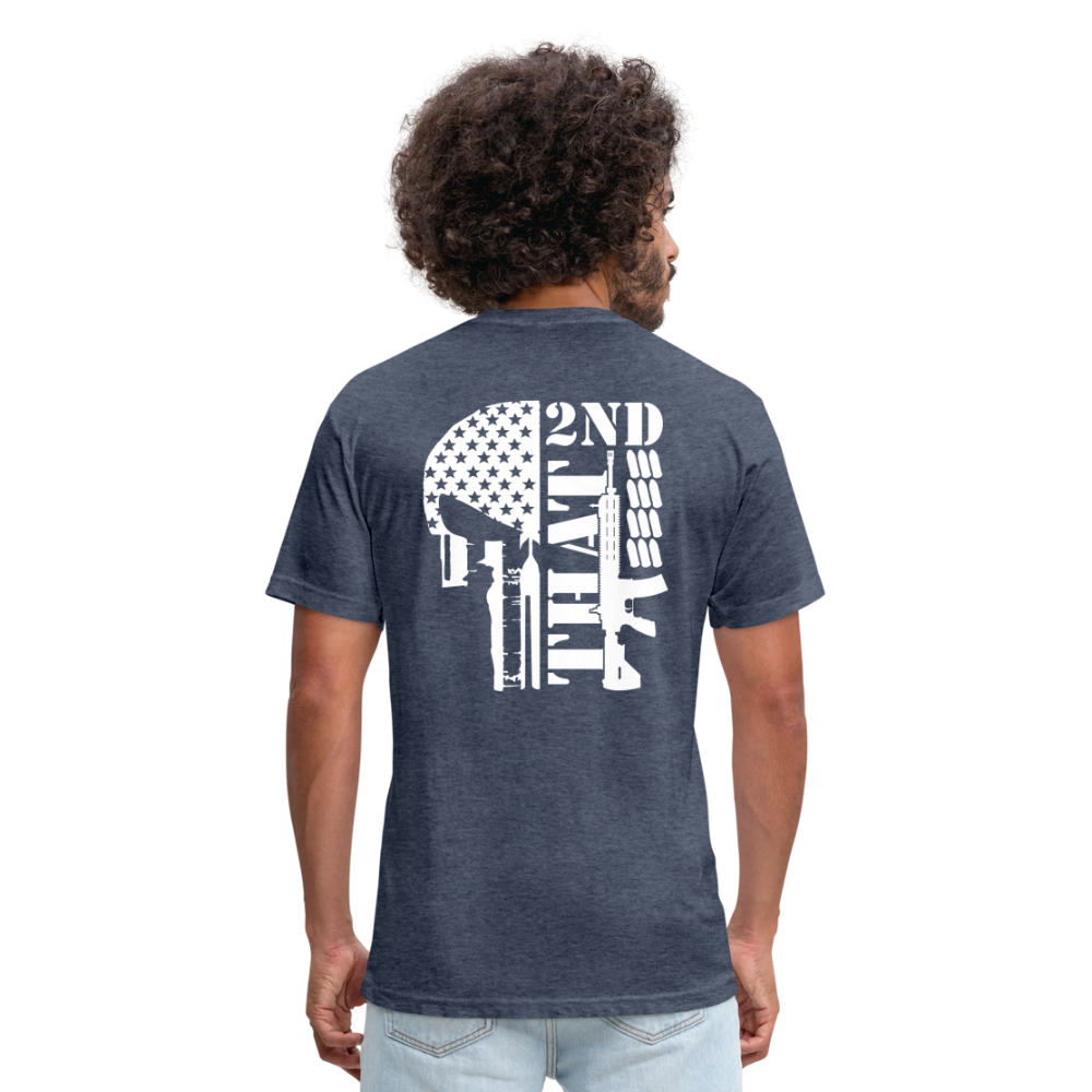 2ND That Fitted Cotton/Poly T-Shirt by Next Level - heather navy