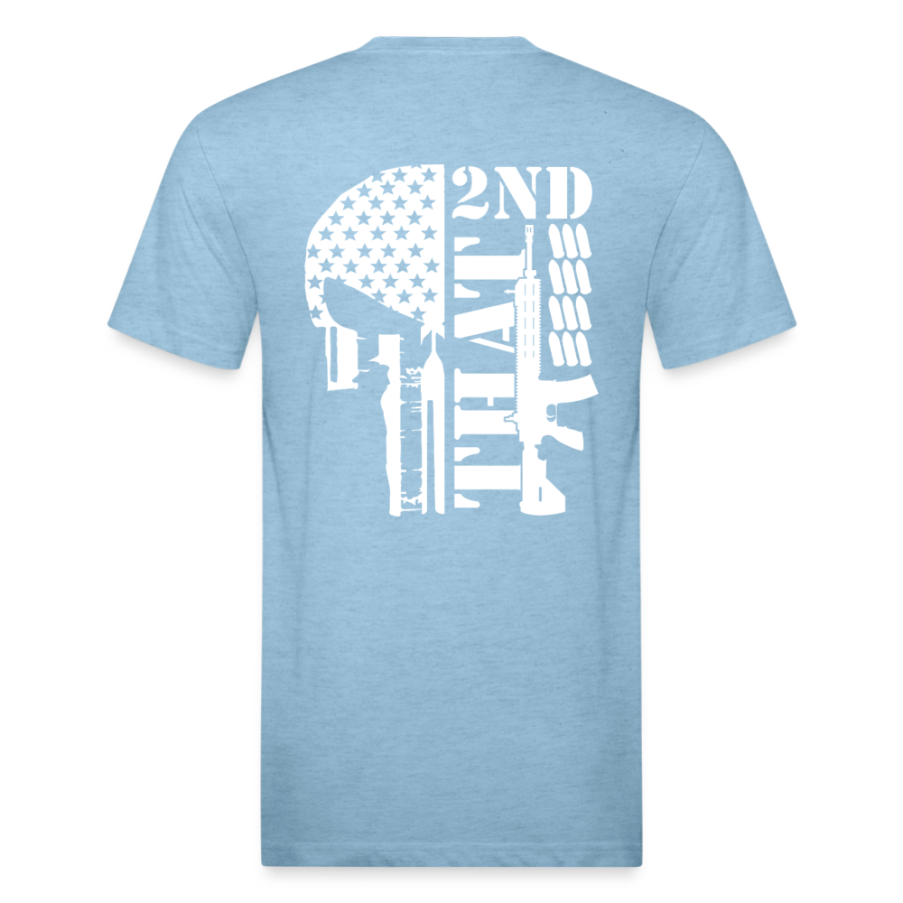 2A that Fitted Cotton/Poly T-Shirt by Next Level - heather blue