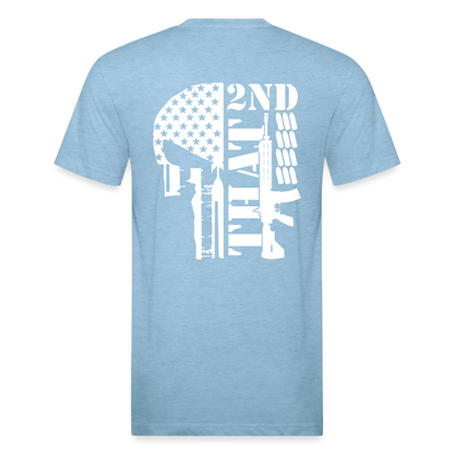 2A that Fitted Cotton/Poly T-Shirt by Next Level - heather blue