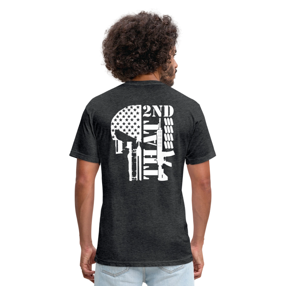 2ND That Fitted Cotton/Poly T-Shirt by Next Level - heather black