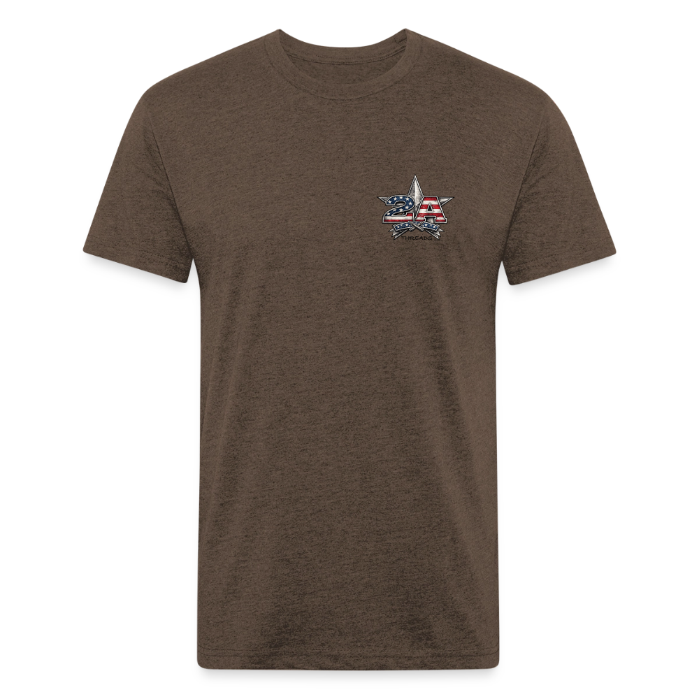 250 Year America  2A Threads Fitted Cotton/Poly T-Shirt by Next Level - heather espresso
