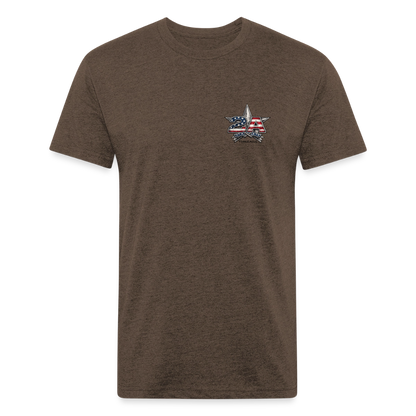 250 Year America  2A Threads Fitted Cotton/Poly T-Shirt by Next Level - heather espresso