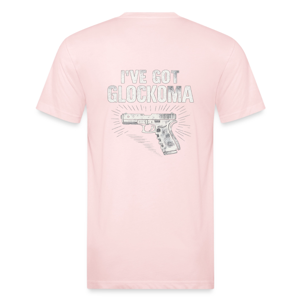 Glockoma Fitted Cotton/Poly T-Shirt by Next Level - blush pink 