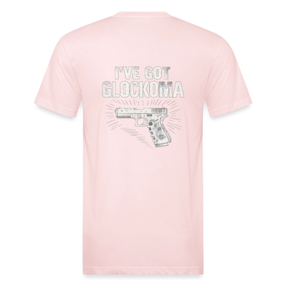 Glockoma Fitted Cotton/Poly T-Shirt by Next Level - blush pink 
