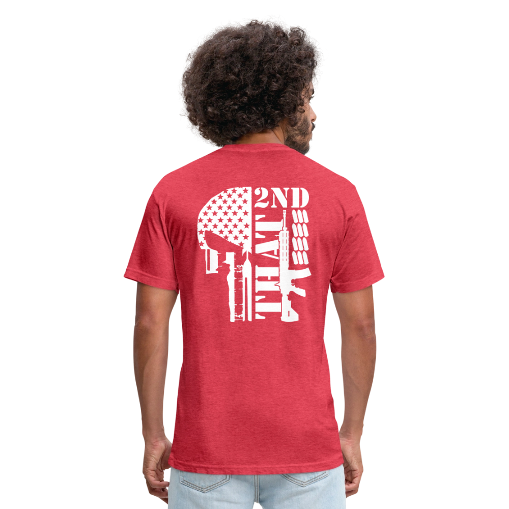 2ND That Fitted Cotton/Poly T-Shirt by Next Level - heather red