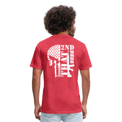2ND That Fitted Cotton/Poly T-Shirt by Next Level - heather red