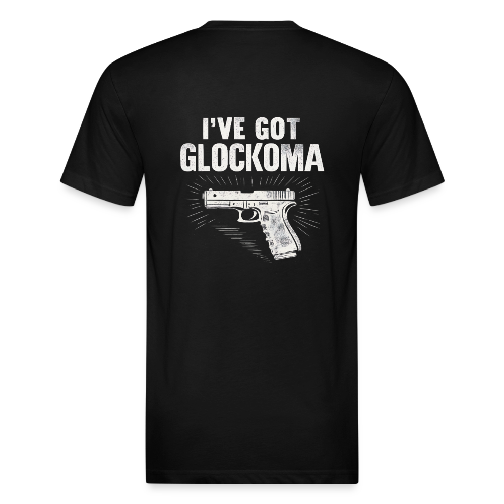 Glockoma Fitted Cotton/Poly T-Shirt by Next Level - black
