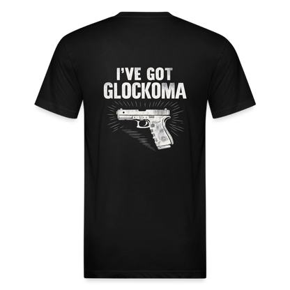 Glockoma Fitted Cotton/Poly T-Shirt by Next Level - black