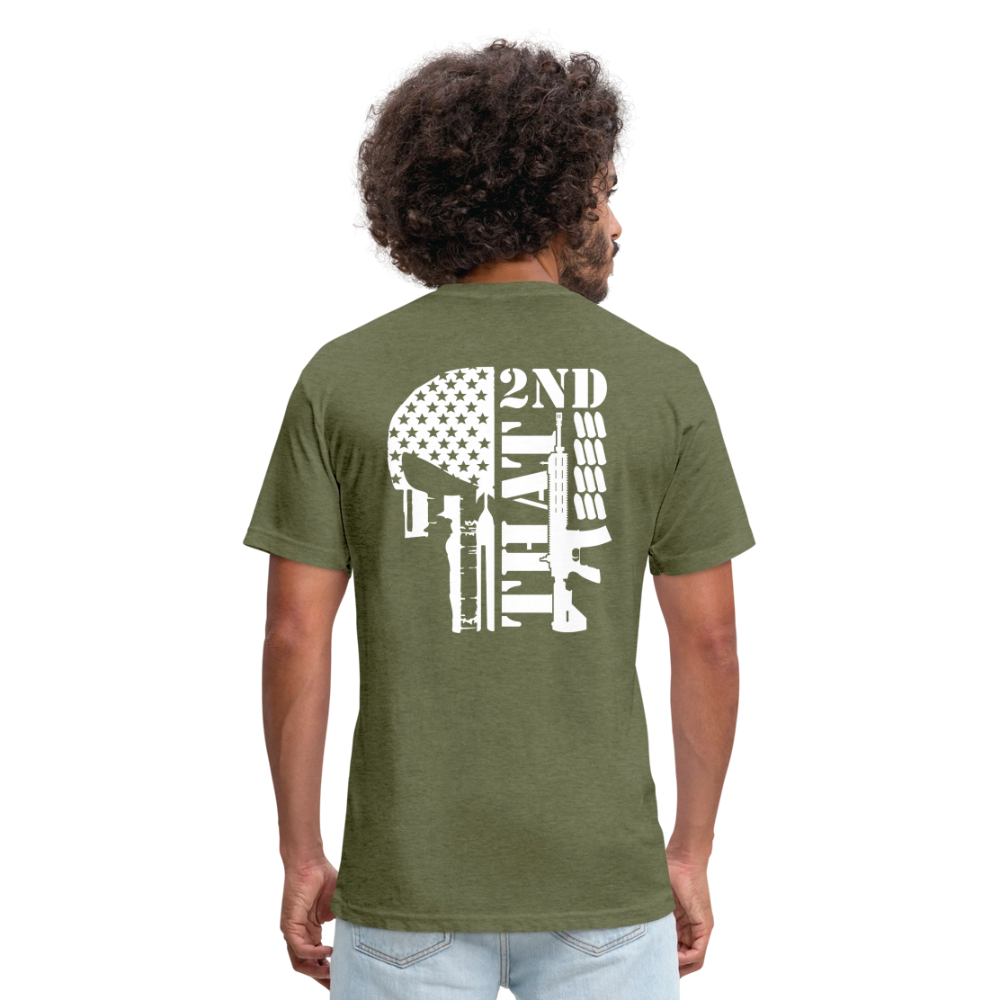 2ND That Fitted Cotton/Poly T-Shirt by Next Level - heather military green