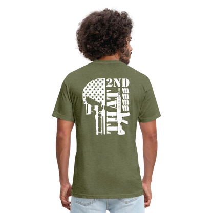 2ND That Fitted Cotton/Poly T-Shirt by Next Level - heather military green