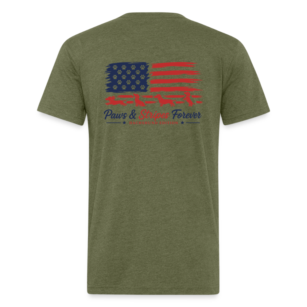 wiener Fitted Cotton/Poly T-Shirt by Next Level - heather military green