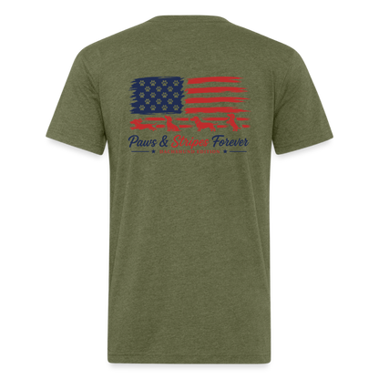 wiener Fitted Cotton/Poly T-Shirt by Next Level - heather military green