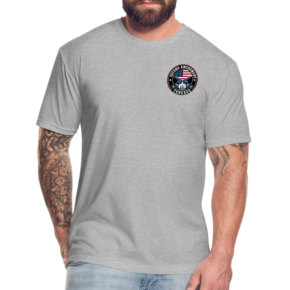 2A THREADS Fitted Cotton/Poly T-Shirt by Next Level - heather gray