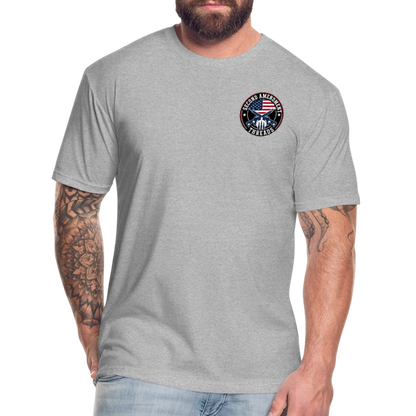 2A THREADS Fitted Cotton/Poly T-Shirt by Next Level - heather gray