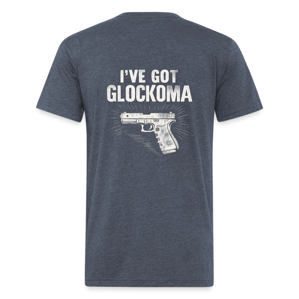 Glockoma Fitted Cotton/Poly T-Shirt by Next Level - heather navy