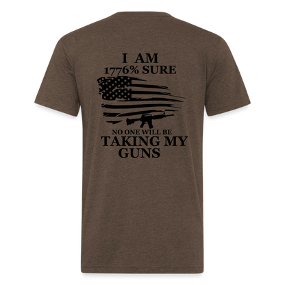 i am Fitted Cotton/Poly T-Shirt by Next Level - heather espresso