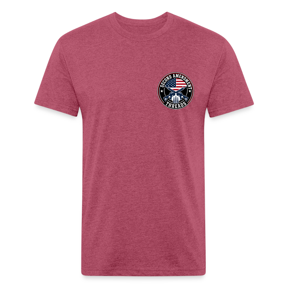 Fitted Cotton/Poly T-Shirt by Next Level size matter - heather burgundy