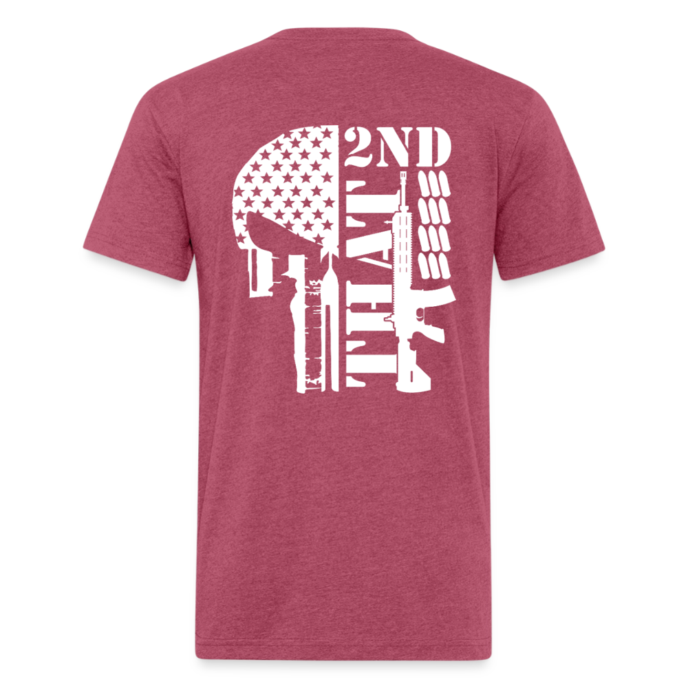 2A that Fitted Cotton/Poly T-Shirt by Next Level - heather burgundy