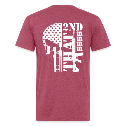 2A that Fitted Cotton/Poly T-Shirt by Next Level - heather burgundy