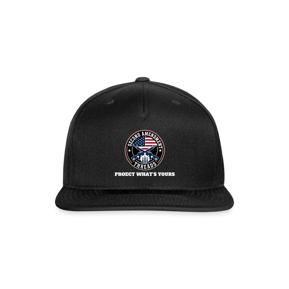 2A Threads Snapback Baseball Cap - black