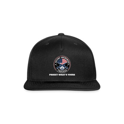 2A Threads Snapback Baseball Cap - black