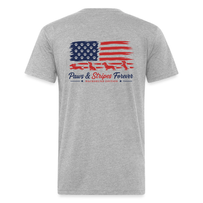 wiener Fitted Cotton/Poly T-Shirt by Next Level - heather gray