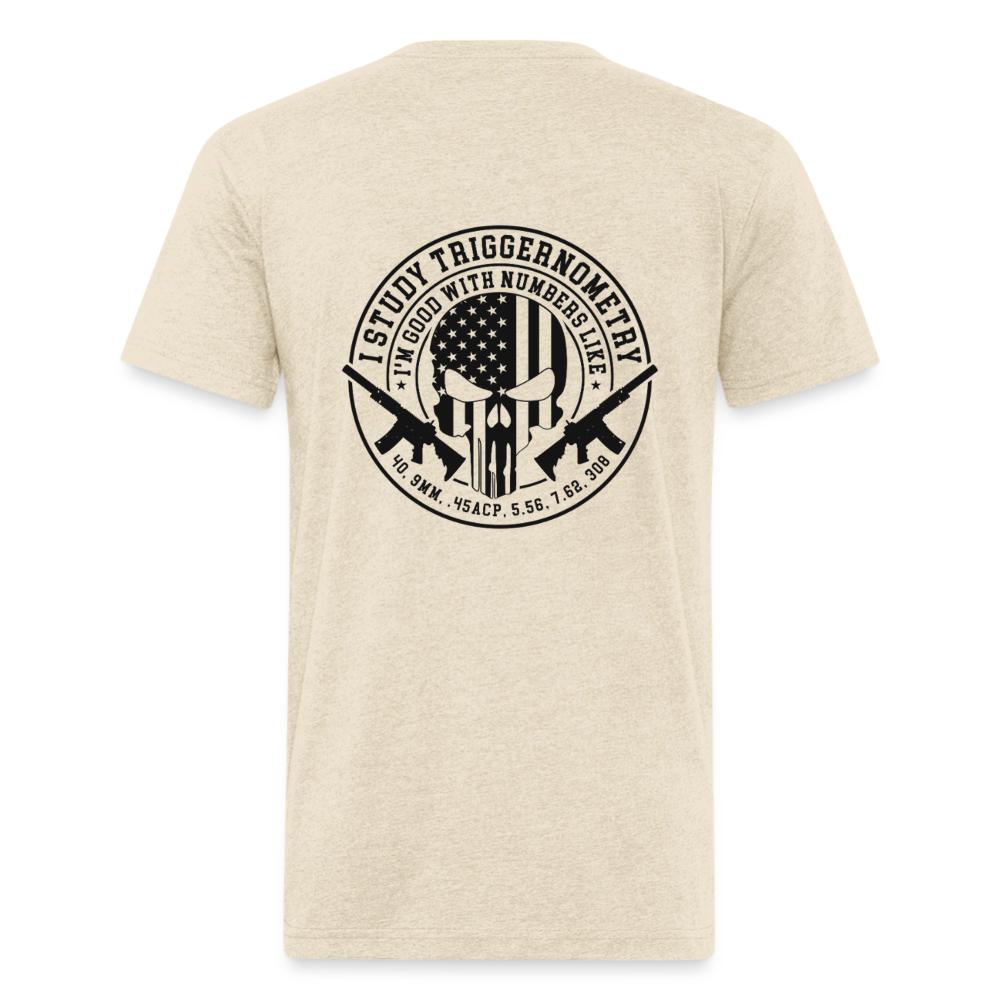 I Study Trigonometry Fitted Cotton/Poly T-Shirt by Next Level - heather cream