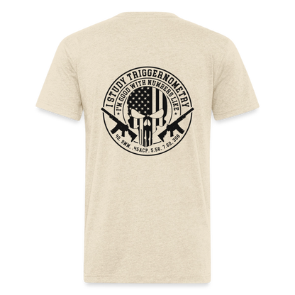 I Study Trigonometry Fitted Cotton/Poly T-Shirt by Next Level - heather cream