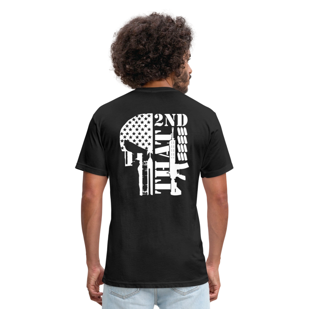 2ND That Fitted Cotton/Poly T-Shirt by Next Level - black